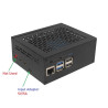 SUPTRONICS X1201 UPS Shield 5.1V 5A 2-Cell 18650 Batt Holder with Metal Case for Raspberry Pi 5